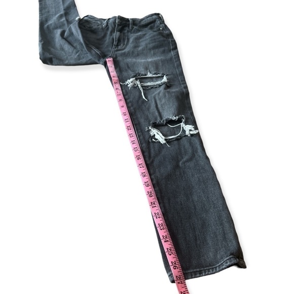 PacSun Women’s Distressed Busted Grey High Rise Mom Jeans, Size 23 - Picture 5 of 10